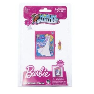 World's Smallest  BARBIE FASHION CASE + 2 Mini Dolls Miniature Totally Hair Doll